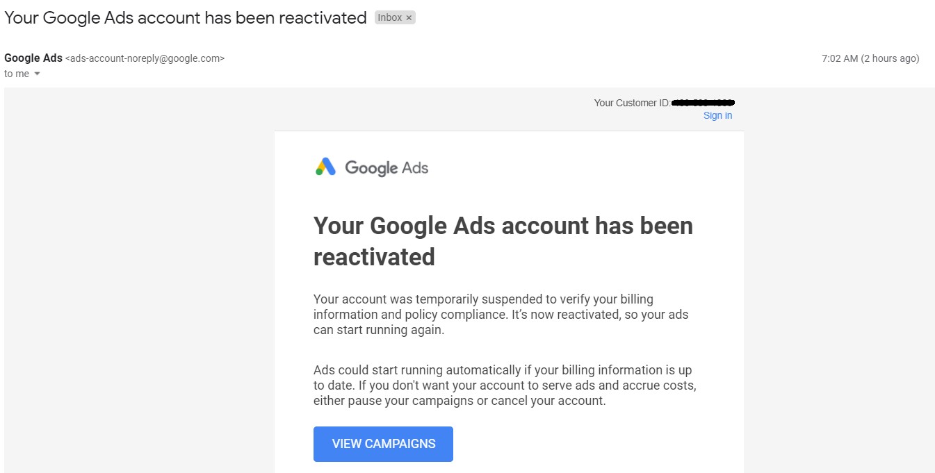 How to Recover Suspended Google Ads Account