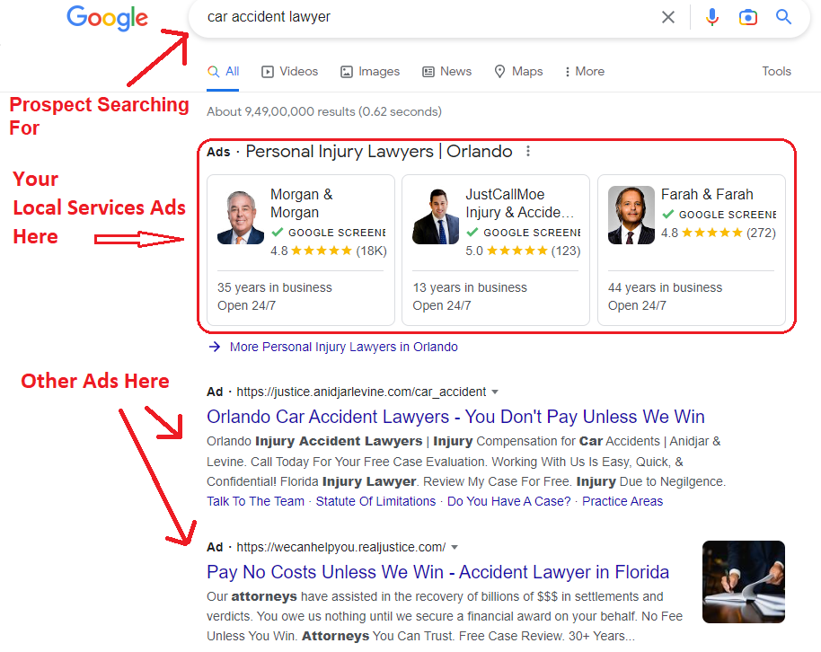 Google Local Service Ads For Lawyers