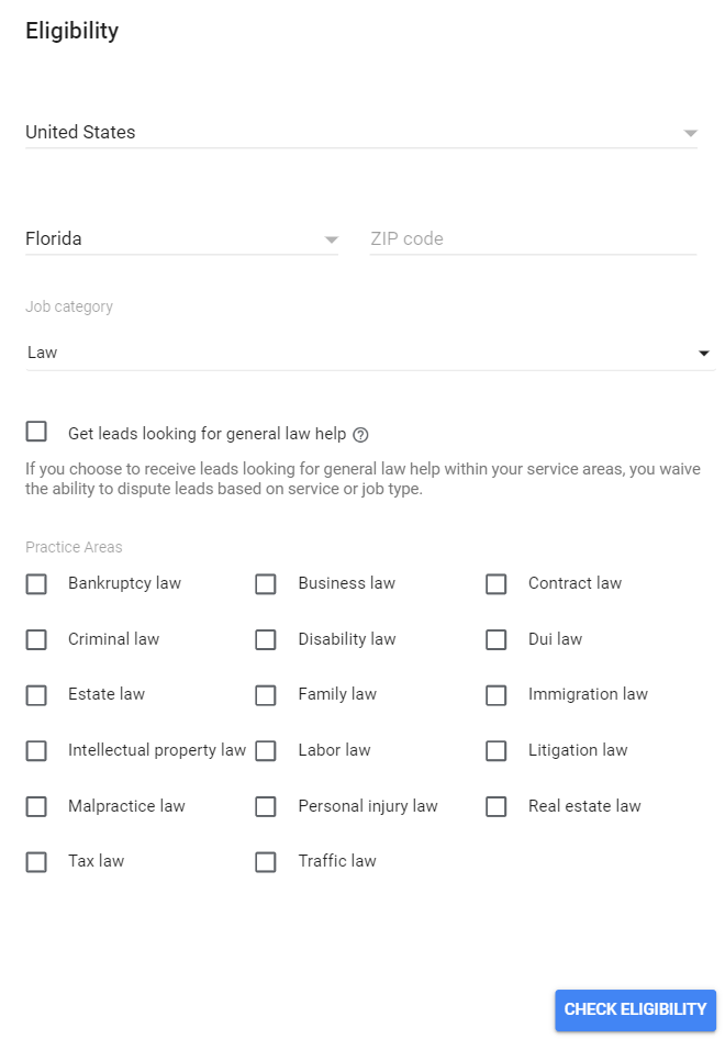 Google Local Service Ads for Law Firms_Eligibility Criteria_Techifox
