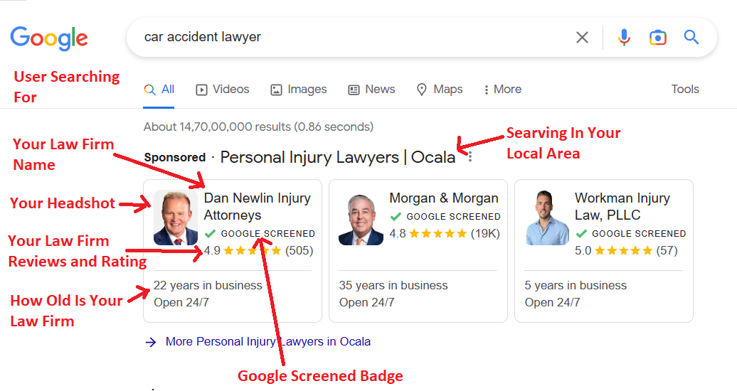Local Service Ads for Lawyers Ad Representation