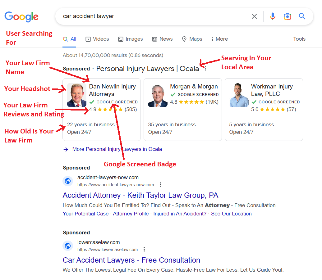 Local Service Ads for Lawyers - Ad Representation