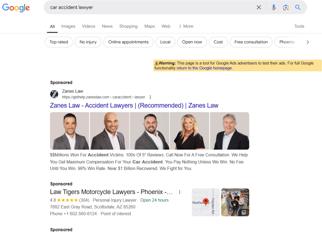 Our-Personal-Injury-Law-Firm-Appraring-in-Google-Ads-New-Ad-Format