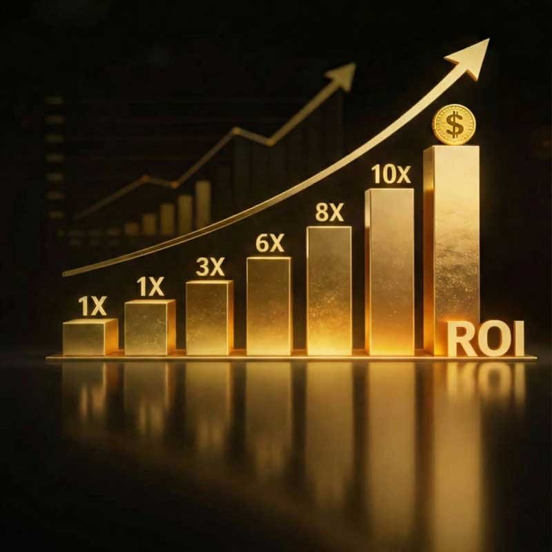 Minimum 5X to 10X ROI Guaranteed